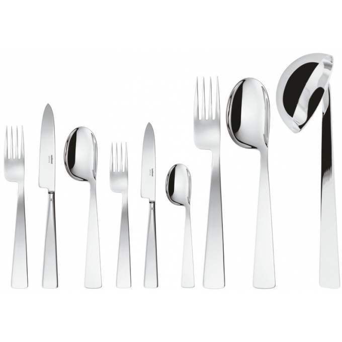 Servizio 75 posate M.Cavo Orfevre Conca Gio Ponti Inox placcato argento Sambonet