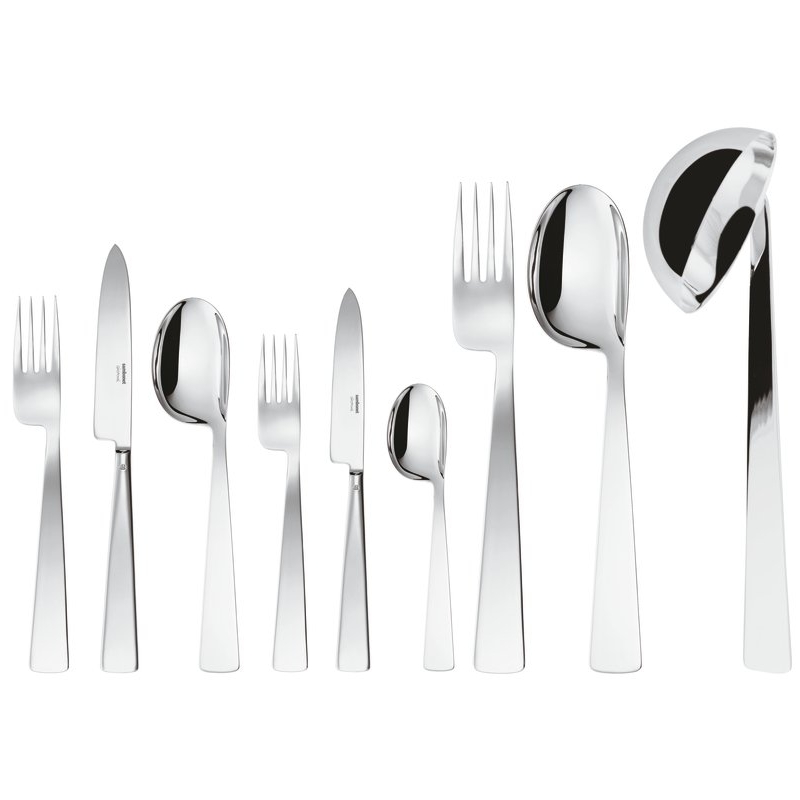 Servizio 75 posate M.Cavo Orfevre Conca Gio Ponti Inox placcato argento Sambonet