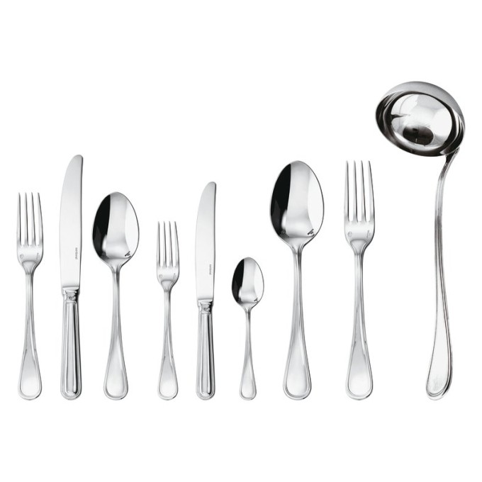 Servizio 75 posate Monoblocco Contour Inox placcato argento Sambonet