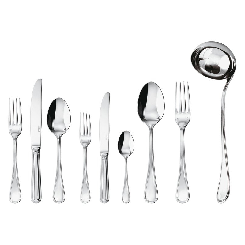 Servizio 75 posate Monoblocco Contour Inox placcato argento Sambonet