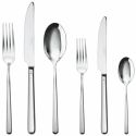 Servizio 72 posate Monoblocco Linear - Inox placcato argento Sambonet