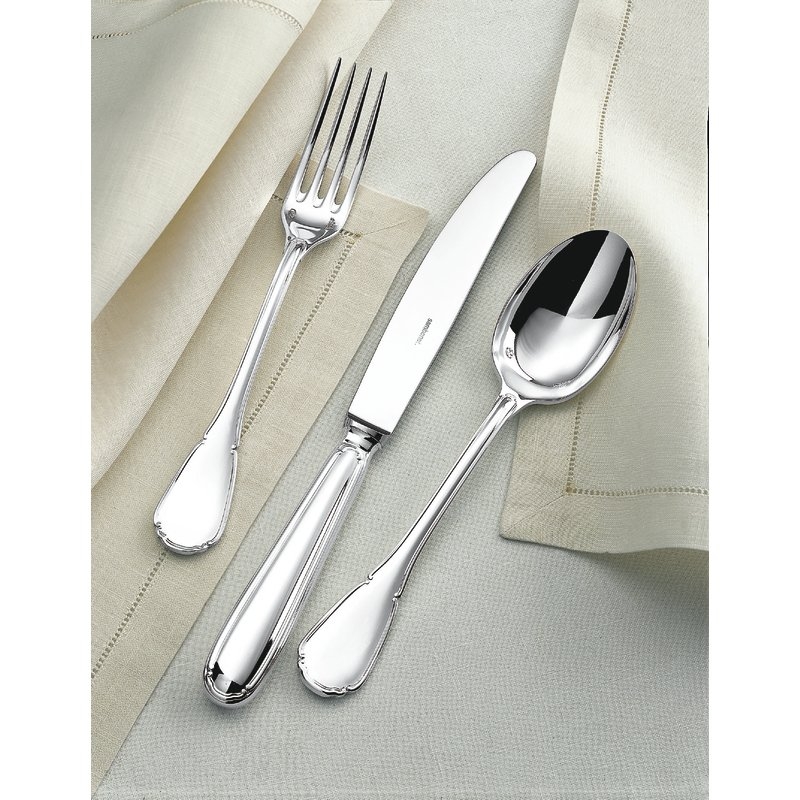 Servizio 72 posate Manico Orfèvre Baroque Luxury Alpacca placcata argento Sambonet