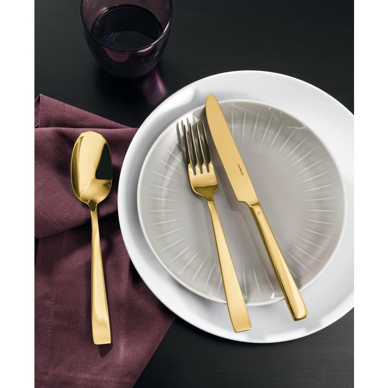Servizio 72 posate Monoblocco Flat PVD Gold Sambonet