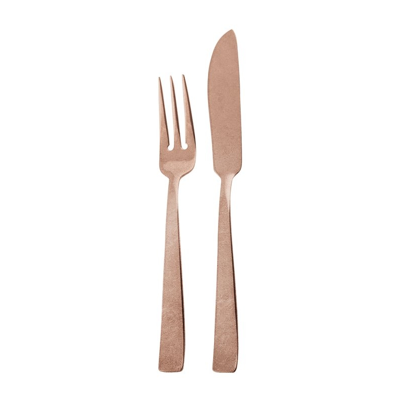 Servizio 24 posate Pesce Flat Vintage PVD Copper Sambonet