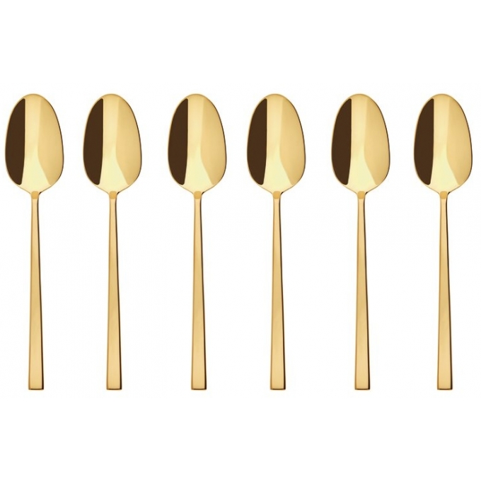 Confezione Regalo 6 Cucchiaini Moka Rock PVD Gold Sambonet