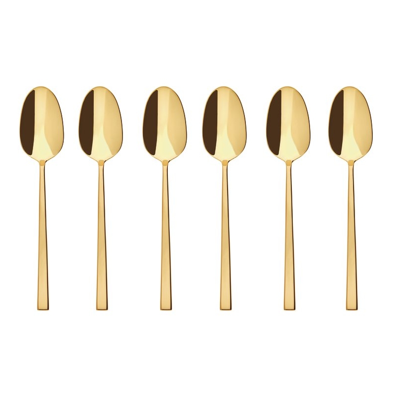 Confezione Regalo 6 Cucchiaini Moka Rock PVD Gold Sambonet