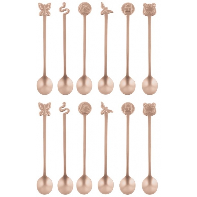 Set 12 Cucchiaini Party Fashion Living Antique PVD Copper Sambonet