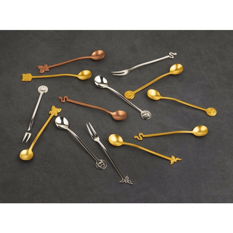 Set 12 Cucchiaini Party Fashion Living Antique PVD Copper Sambonet