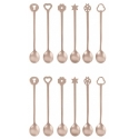 Set 12 Cucchiaini Party Portafortuna Living Inox Antique PVD Champagne Sambonet
