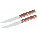 Set 2 Coltelli Bistecca Lama Liscia Sirloin Inox Legno Sambonet