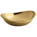 Ciotola Ovale Cm 18x15 Twist PVD Cognac Sambonet