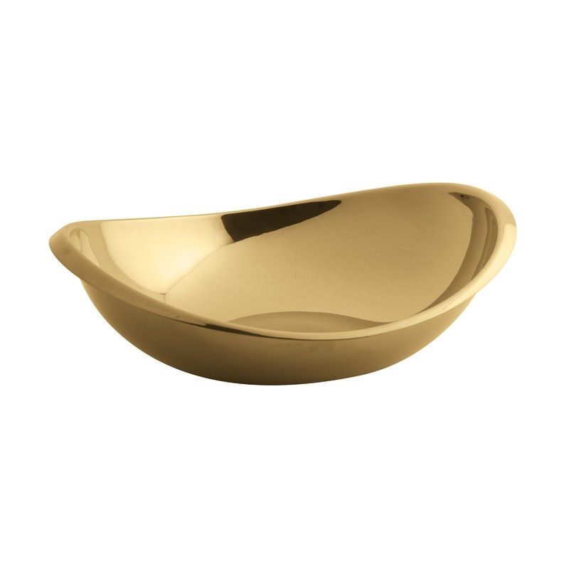 Ciotola Ovale Cm 18x15 Twist PVD Cognac Sambonet