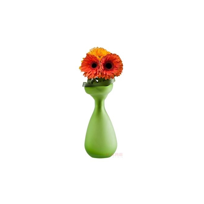 Vaso blow up green 29cm kare design