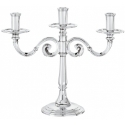 Candelabro 3 Luci Cm 30 Contour Luxury Ottone placcato argento Sambonet