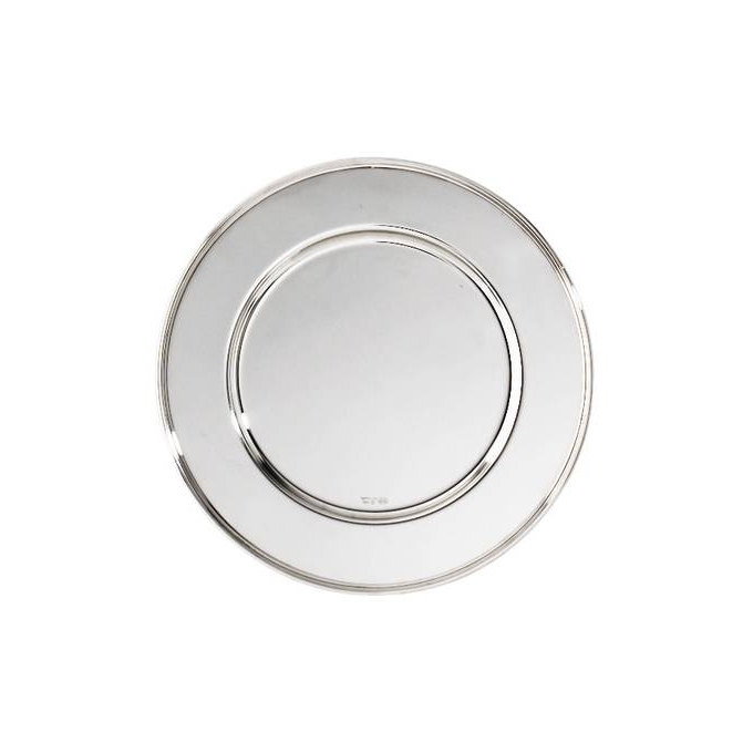Piatto Presentazione Cm 31 Contour Luxury Inox placcato argento Sambonet
