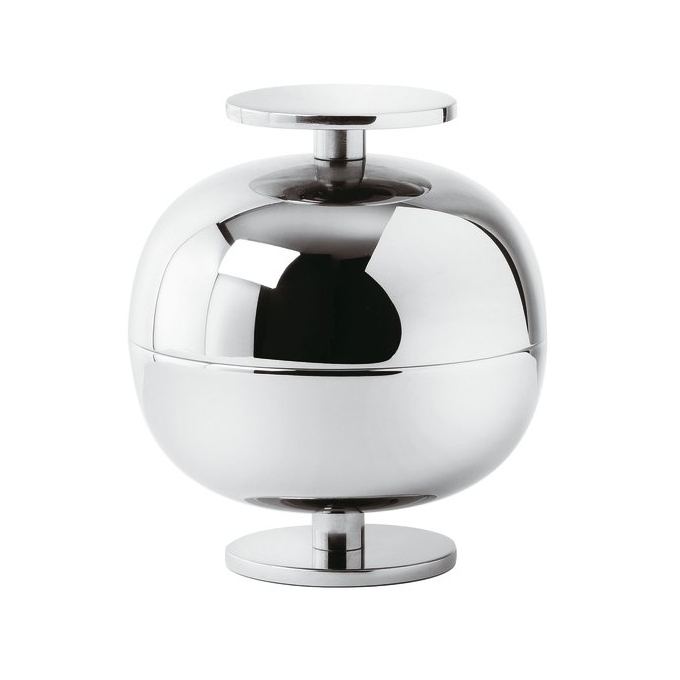 Centro Tavola Cm 11 H12,5 Gio Ponti Inox placcato argento Sambonet