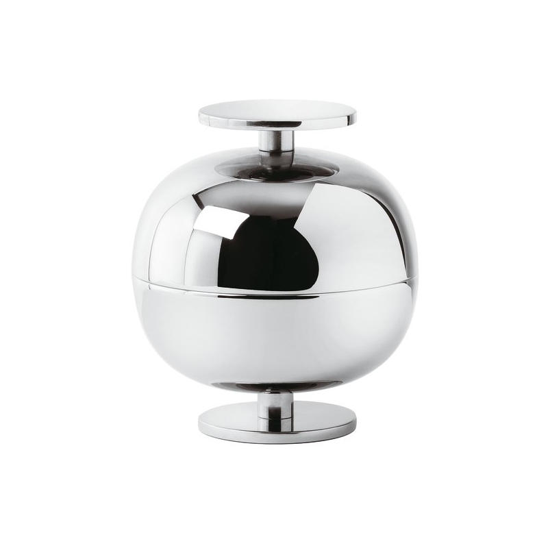 Centro Tavola Cm 11 H12,5 Gio Ponti Inox placcato argento Sambonet