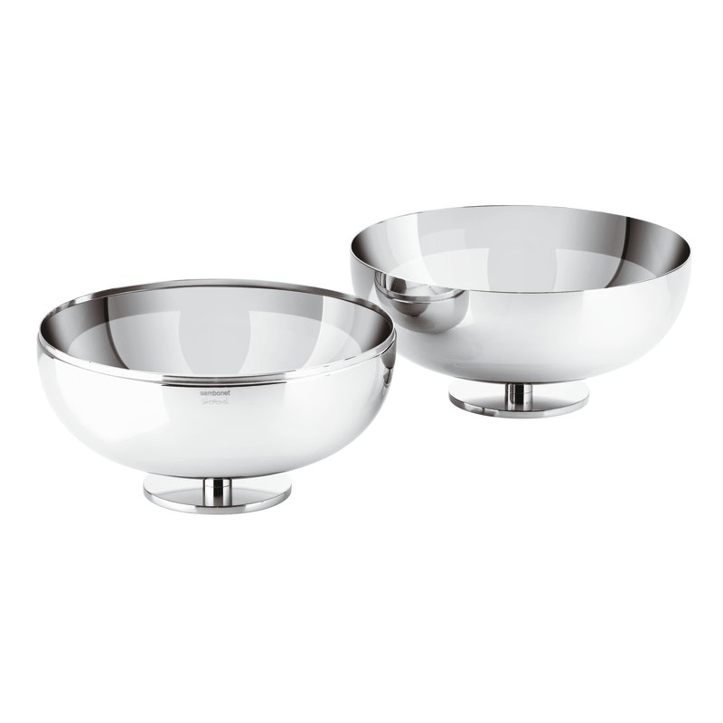 Centro Tavola Cm 24 H22 Gio Ponti Inox placcato argento Sambonet