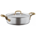 Casseruola Bassa 2 M. Cm 20 C/Cop 1965 Vintage Inox Sambonet