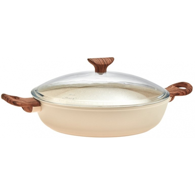 Tegame 2 Maniglie Cm 28 C/Coperchio Rock & Rose Pink Alluminio Sambonet