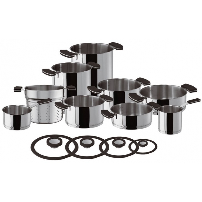 Batteria 13 pezzi O'Clock Grey Inox Sambonet