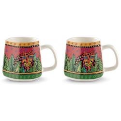 set 2 mug jungle rosso ml.360 egan