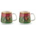 set 2 mug jungle rosso ml.360 egan