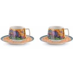 set 2 tazze caffe jungle giallo ml.90 egan