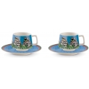 set 2 tazze caffe jungle azzurro ml.90 egan