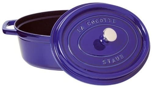 Cocotte ovale staub dm 31 blu