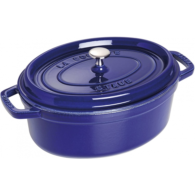 Cocotte ovale staub dm 31 blu