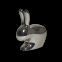 Rabbit chair finitura metal qeeboo