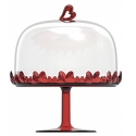 Alzata grande con campana love guzzini rosso