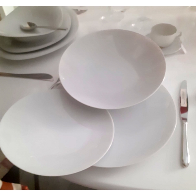 Set piatti 18 pezzi bianco