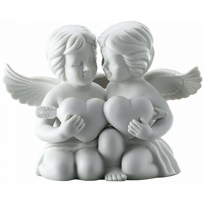Coppia angeli cuore 11 cm Rosenthal