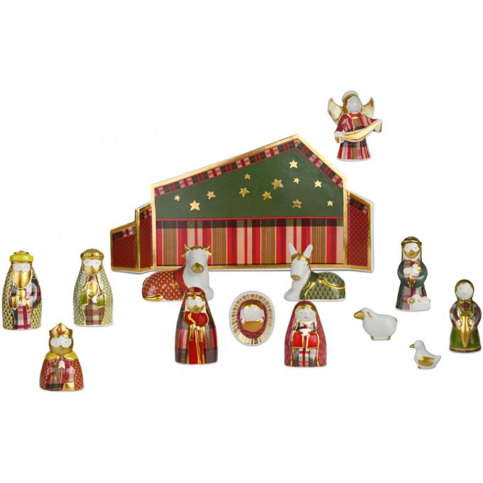 presepe 14 pezzi - tartan baci milano