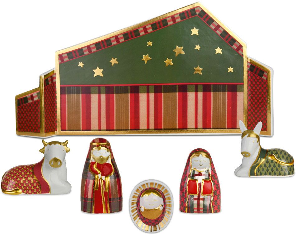 presepe 6 pezzi - tartan baci milano