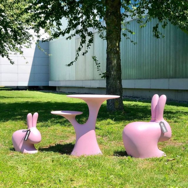 Tavolino rabbit tree pink qeeboo