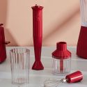 plisse frullatore immersione set rosso alessi