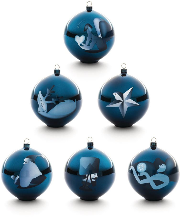 Blue xmas decorazione albero soldato alessi