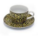 Brandani - set 2 tazze colazione leopardate