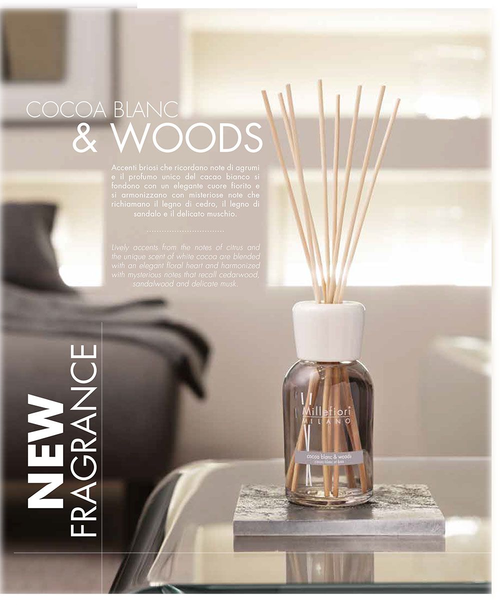 Cocoa Blanc & Woods Diffusore di fragranza 250 ml Millefiori