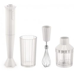 plisse frullatore immersione set bianco alessi