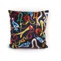 Cuscino In Poliestere-Imbottitura Piuma Toiletpaper Cm.50X50-Snakes Seletti