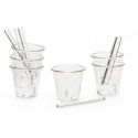 Set. 6 Bicchierino Da Caffe' In Vetro 