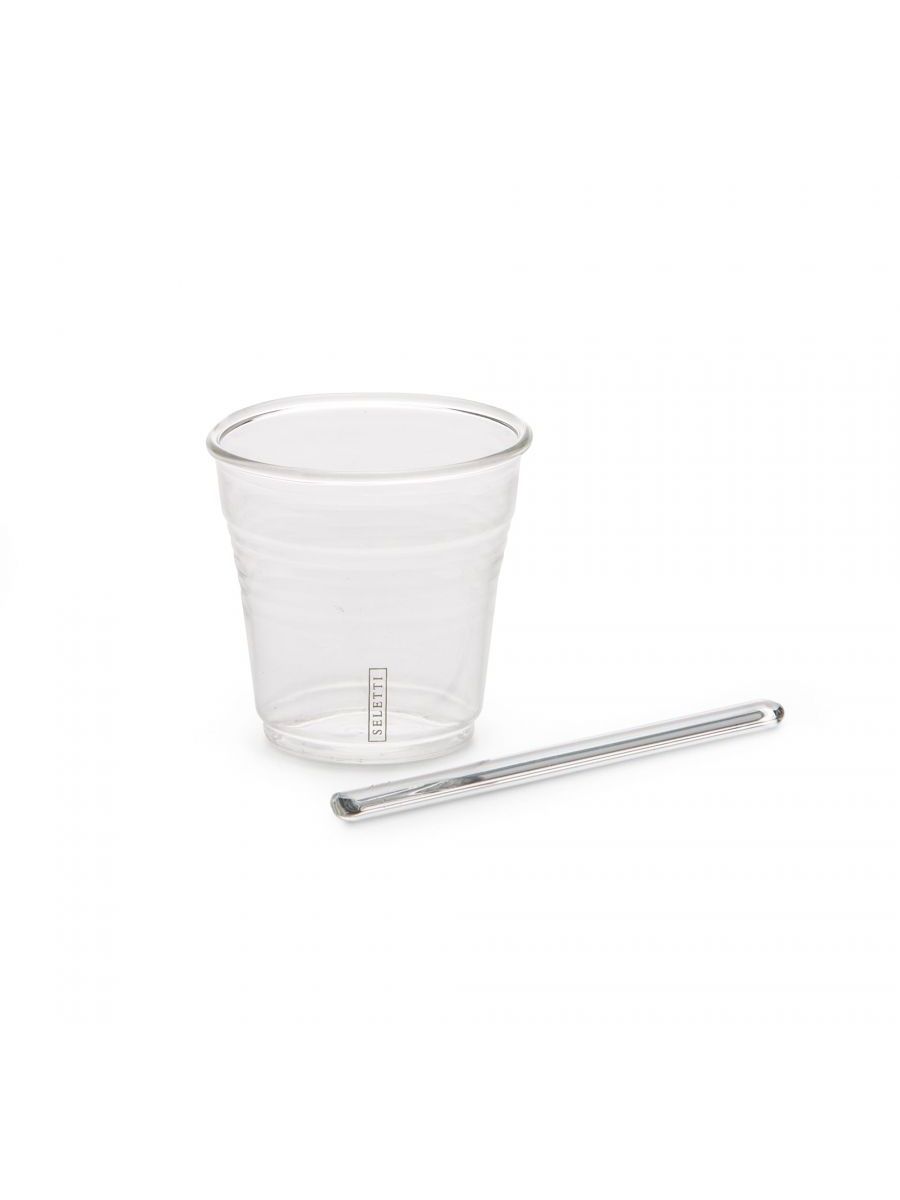 Set 6 Bicchierini Da Caffe' In Vetro Estetico quotidiano Seletti