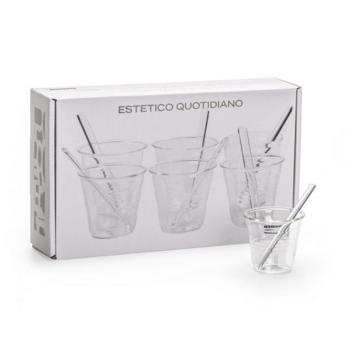 Set. 6 Bicchierino Da Caffe' In Vetro 