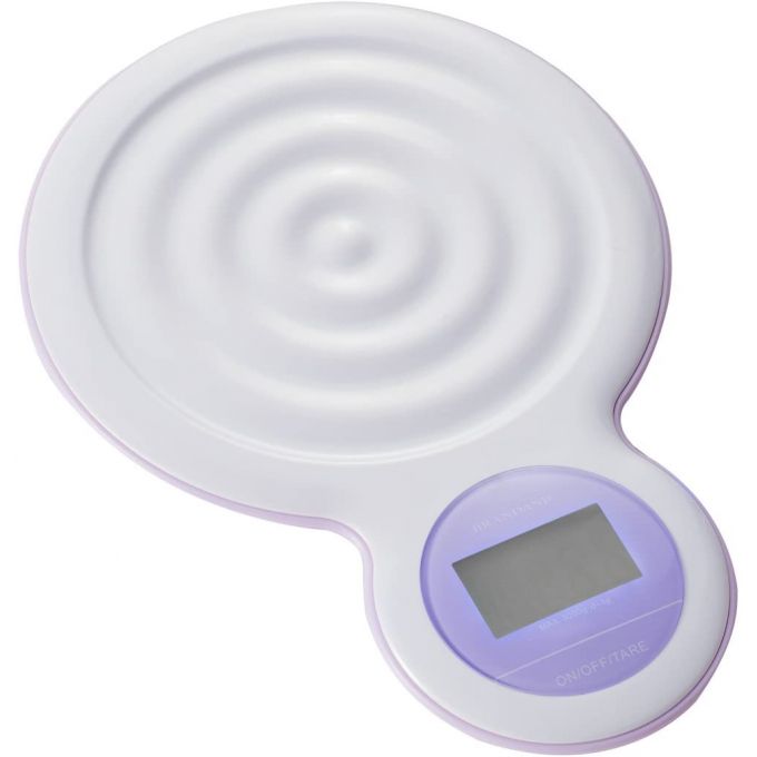 BILANCIA DIGITALE BUBBLE BIANCO/LILLA ABS