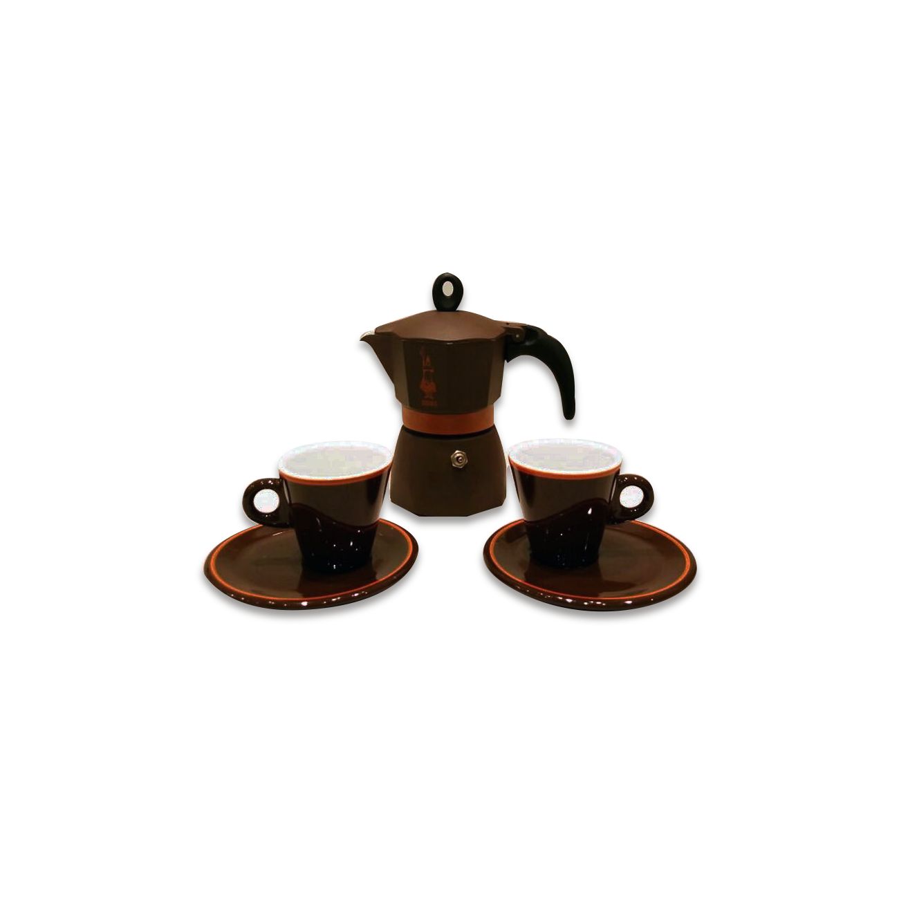 Set caffettiera 3 tazze e 2 tazzine caffe Bialetti