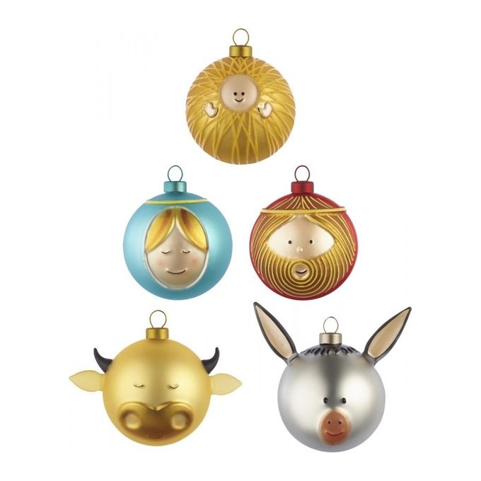 Le palle presepe set 5 pz. alessi